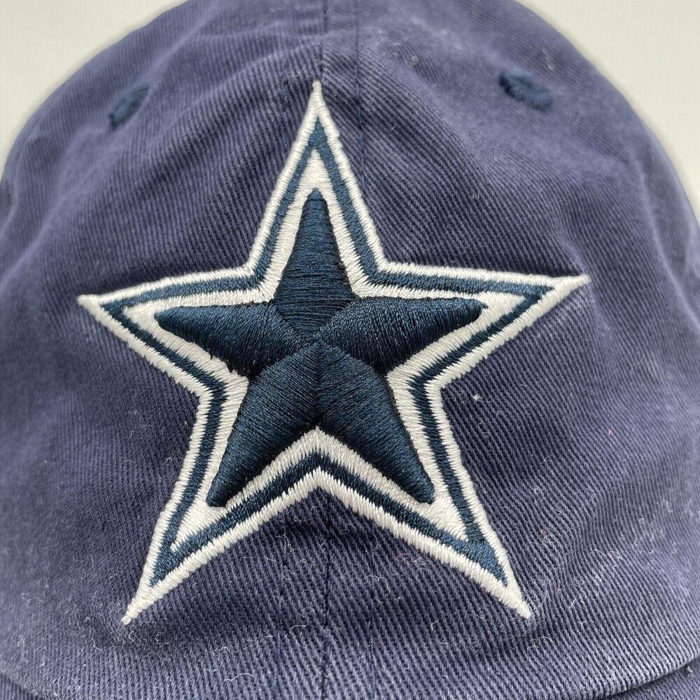 VINTAGE Dallas Cowboys Hat Cap Adjustable Blue Moon Valley Grill Mens OSFA - Picture 2 of 8